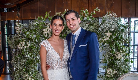  Camila Aviña y Fabián Herrera Martí ya son esposos.