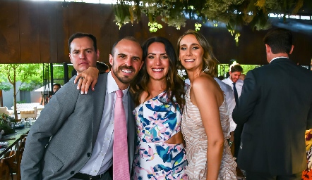Jaime Herrera, Eduardo Rangel, Mariceci Herrera y Fernanda de Herrera.