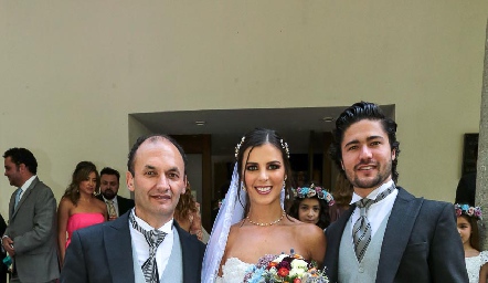  Javier Abud, Paulina Acevedo y Daniel Acevedo.