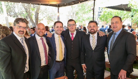  Jorge Lozano, Luis Torruella, Pablo Torruella, Fernando, Eduardo y José Manuel Guerra.
