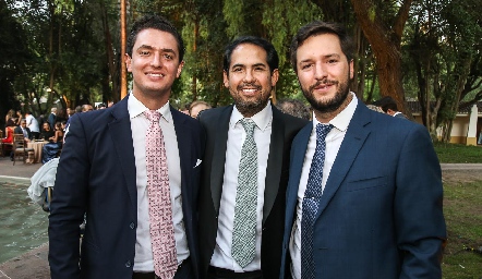  Eduardo García, Rafael Araiza y Rodrigo Planas.