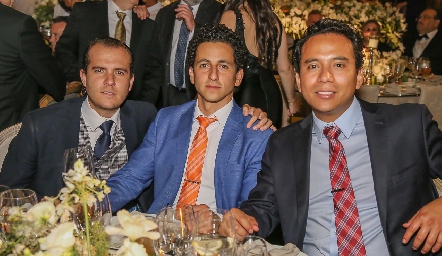  Juan Fer Rojas, Diego Chávez y Sergio Guerrero.