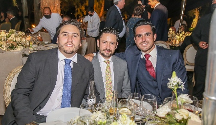  Mauricio Contreras, Ricardo Cabral y Héctor Parra.