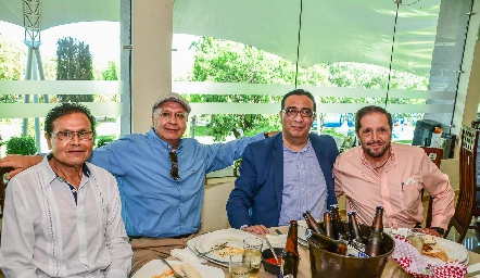  Manuel Ramírez, Chema Juárez, Felipe Ortega y Pablo Sáenz.