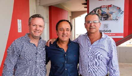  Manuel Rivera, Christian Naranjo y Andrés Téllez.