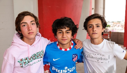  Mauricio Pizzuto, Miguel Delgado y Emiliano Muñoz.