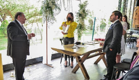 Boda Civil de Ana Cecilia Ortiz y Alejandro Rodríguez.