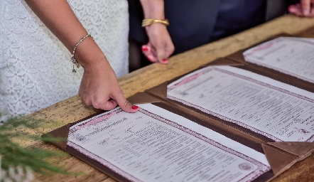Boda Civil de Ana Cecilia Ortiz y Alejandro Rodríguez.