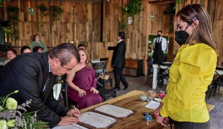 Boda Civil de Ana Cecilia Ortiz y Alejandro Rodríguez.