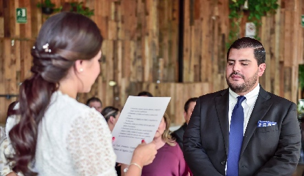 Boda Civil de Ana Cecilia Ortiz y Alejandro Rodríguez.