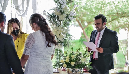 Boda Civil de Ana Cecilia Ortiz y Alejandro Rodríguez.