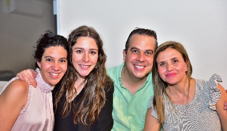  Cristina Aguilera, Lorena de la Parra, Federico Aguilera y Patricia García.