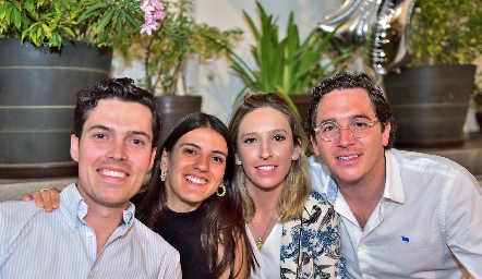  Diego Riveros, Sara Morales, María Sánchez y Patricio Tovar.