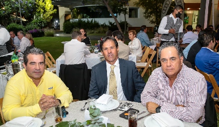  Pablo Camargo, René Gutiérrez y Alejandro López.