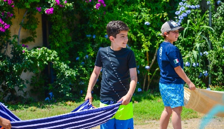 Campamento de cumple de Mauricio Sarquis.