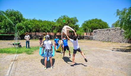 Campamento de cumple de Mauricio Sarquis.
