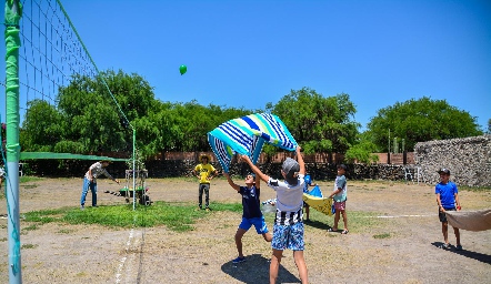 Campamento de cumple de Mauricio Sarquis.