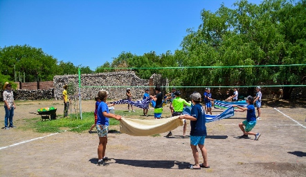 Campamento de cumple de Mauricio Sarquis.
