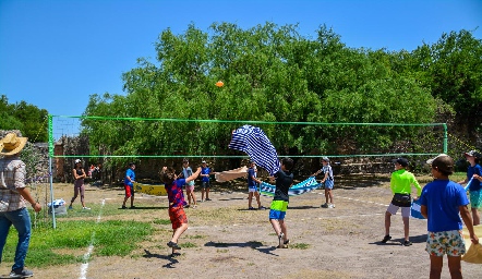 Campamento de cumple de Mauricio Sarquis.