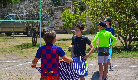 Campamento de cumple de Mauricio Sarquis.