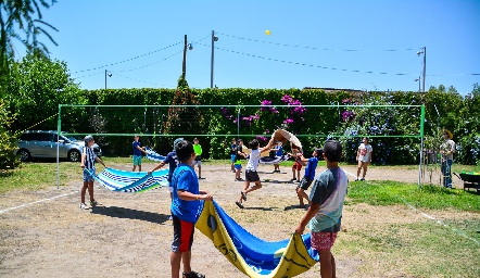 Campamento de cumple de Mauricio Sarquis.