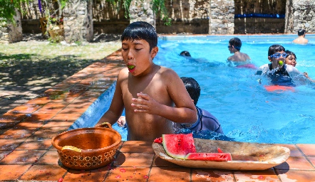 Campamento de cumple de Mauricio Sarquis.