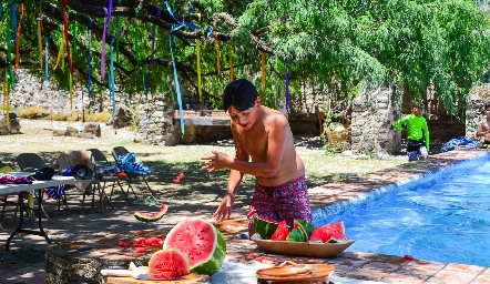 Campamento de cumple de Mauricio Sarquis.