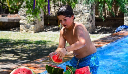 Campamento de cumple de Mauricio Sarquis.
