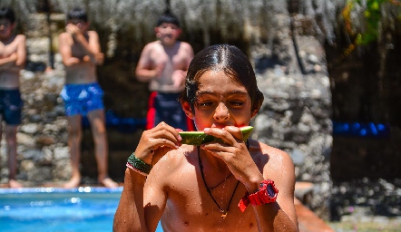 Campamento de cumple de Mauricio Sarquis.