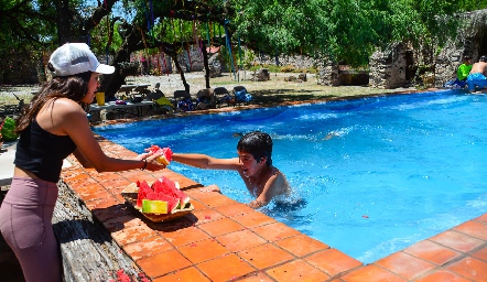 Campamento de cumple de Mauricio Sarquis.
