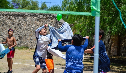 Campamento de cumple de Mauricio Sarquis.