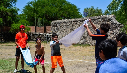 Campamento de cumple de Mauricio Sarquis.