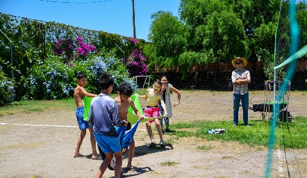 Campamento de cumple de Mauricio Sarquis.