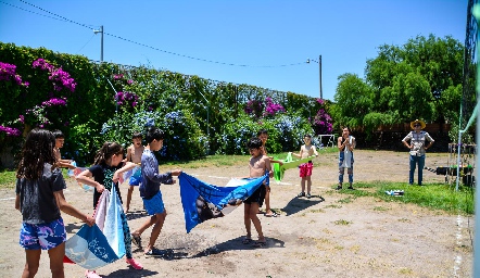 Campamento de cumple de Mauricio Sarquis.