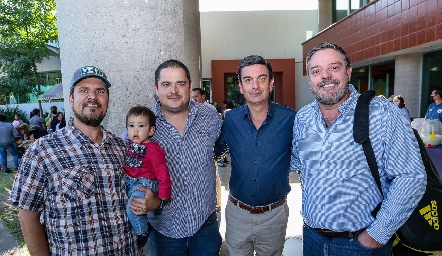  Mario y Alonso Ramírez, Eduardo Gouyonet, Oscar Silos y Héctor Morales.