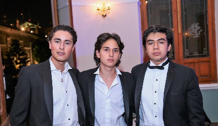  Rubén Cerda, Juan Pablo Kemp y Sebastián Ramirez.