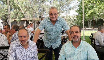  Marcelo de los Santos, Carlos Brueggeroff y Jorge González.