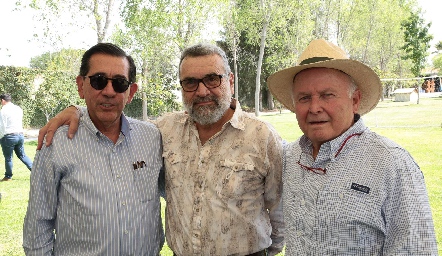  Félix Bocard, Enrique Villegas y Salvador Félix.