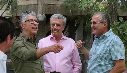Sergio Godínez, Patricio Jourdain y Carlos Brueggeroff.