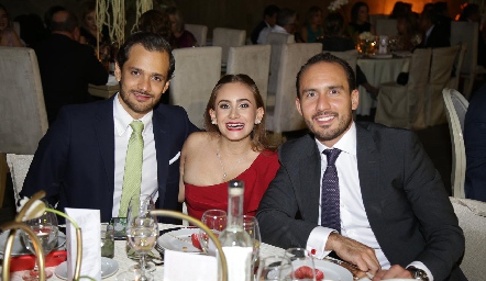 Fernando Díaz de León, Lucía Díaz y Francisco Minondo.