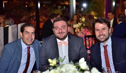Ricardo, Andrés y Giovanni.