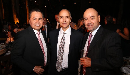 Jorge Ayala, Roberto Pro y Juan Carlos Pro.