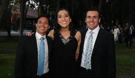 Carlos Paredes, Mariana Díaz de León y Ricardo Cerda.