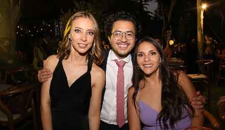  Andrea Fonte, Santiago Pérez y Laura Valerdi.