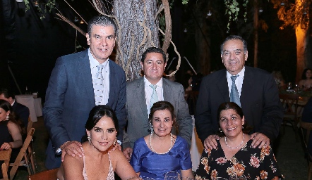 Javier y Marily Tobías, Mario del Valle y Lety Pérez, José Luis Suárez y Dalel Kasis.