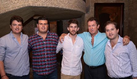  Sebastián Torre, Mauricio Labastida, Diego Hernández, Gerardo Hernández y Pablo Torres.