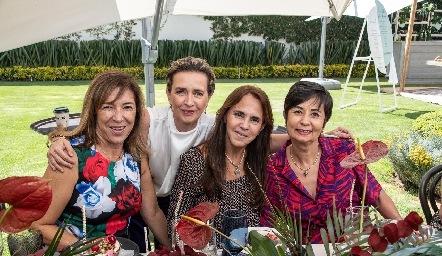  Rosy Díaz Infante, Lucía Martínez, Gaby Orduña y Yolanda Pérez.