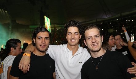  Andrés Quintero, Oscar Vera y David Estrada.