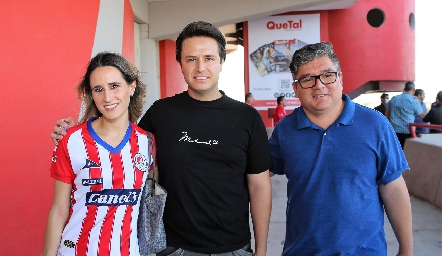  Anna Ortuño, Bernardo Herrera y Germán Carrizales.