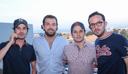  Miguel Andrés, Gonzalo Eggleton, José Castillo y Eduardo Zepeda.